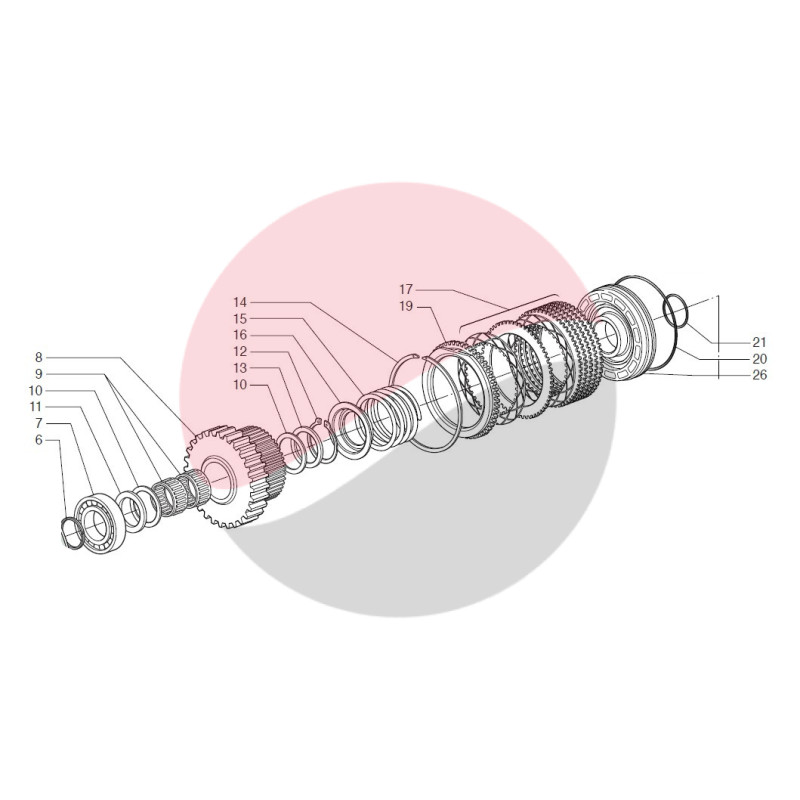 CLUTCH KIT TRANSMISSION PST2 GRAZIANO