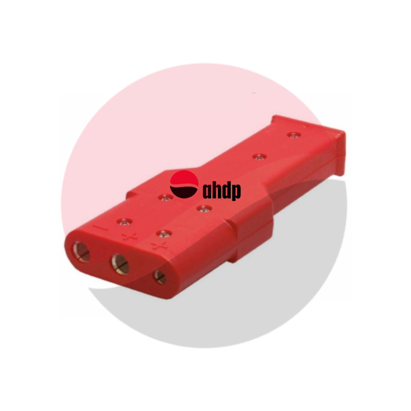 3 PINS NATO AN2551 STANDARD PLUG POLYCARBONATE 12/24/28VDC