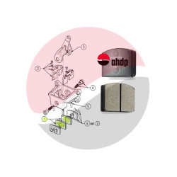 BRAKE PAD SET (2 PCS) TLD