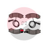 BRAKE PAD SET (4 PCS) FRT CHARLATTE